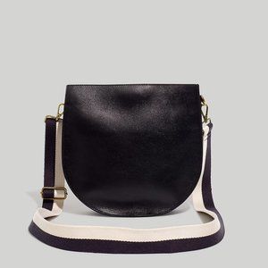 Madewell Transport Saddlebag - Black - crossbody bag purse